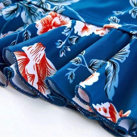 Women Peplum Bikini/Tankini High Waisted 2 Piece Set - Ferbia - Picture 5 of 12